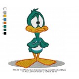 130x180 Timid Plucky Duck Embroidery Design Instant Download 02